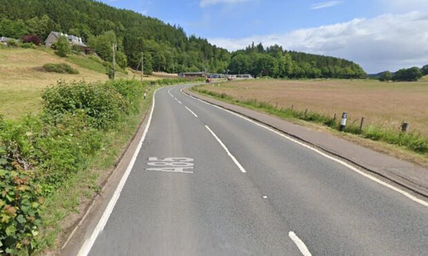 The A85, near West Lodge Estate