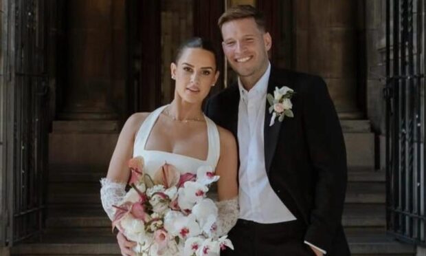 Perth influencer Kirsten Cameron married her fiancé Adam on Saturday