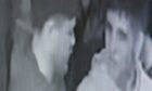 CCTV footage of two men.