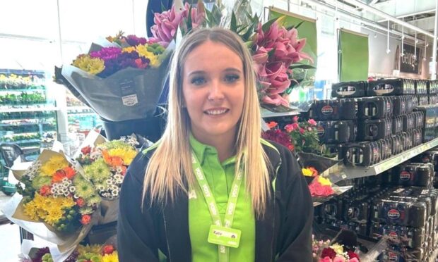 Arbroath Asda worker Katie Gordon. Image: Asda