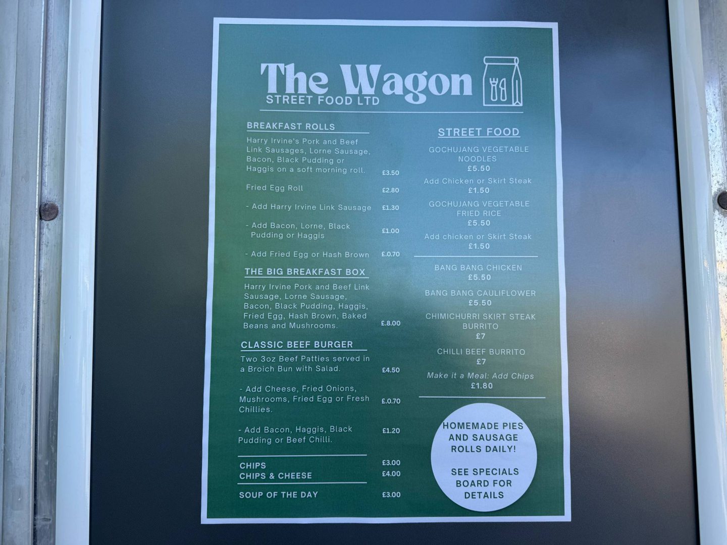 Menu.