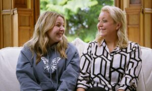Daughter Emma with mother Lorraine, from Stirling, on Location, Location, Location.