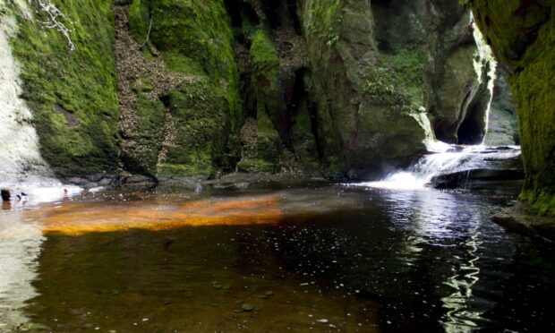 The Devil's Pulpit in Stirlingshire. Image: DC Thomson