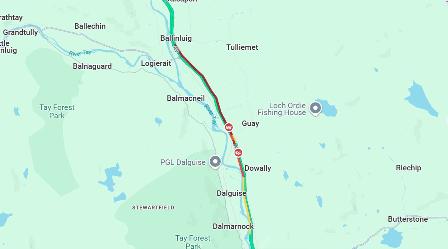 Traffic on A9.