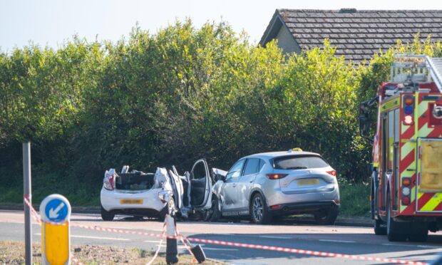 The A90 was closed for several hours after the crash.