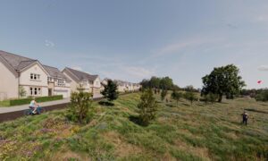 An impression of how the Hillside School, Aberdour development would look