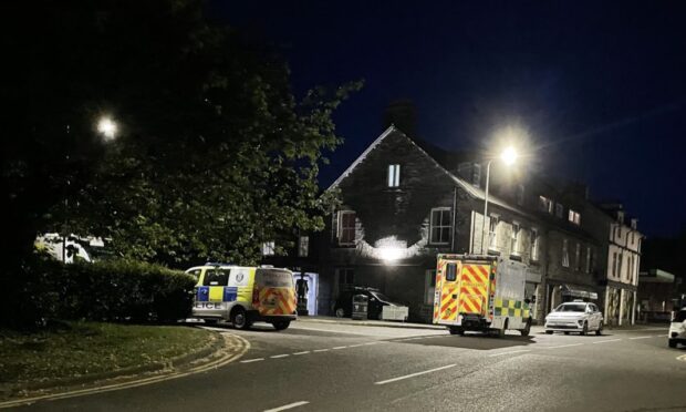 Emergency services at the scene on Appin Place. I