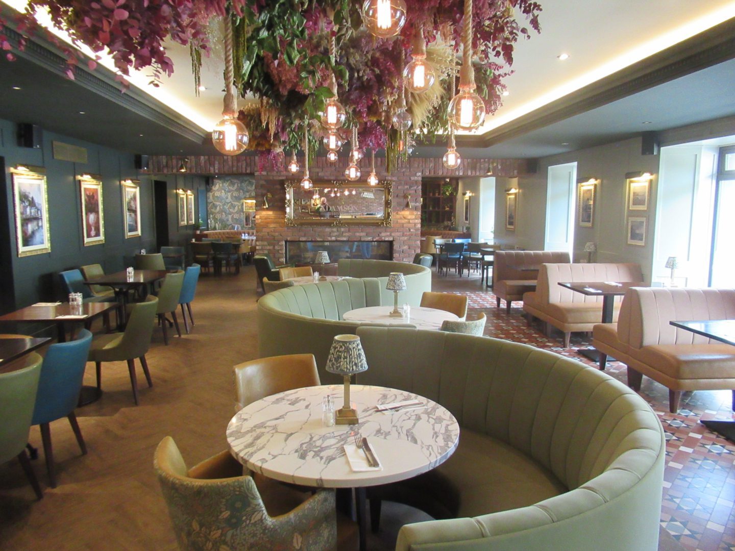 The main bar area at the Adamson Hotel.