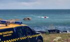 Arbroath lifeboats were called to the scene near Auchmithie.