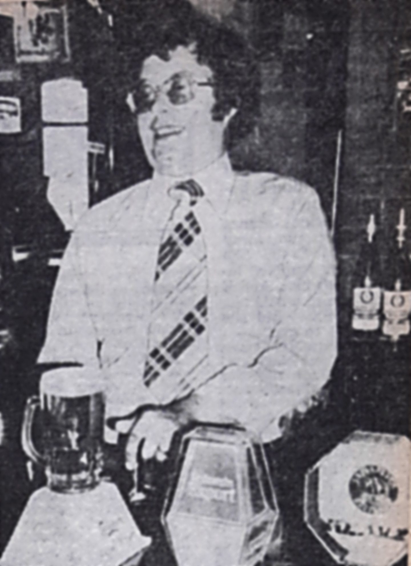 Archie behind the bar at The Cottars