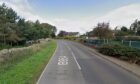 The B954 at Auchterhouse in Angus