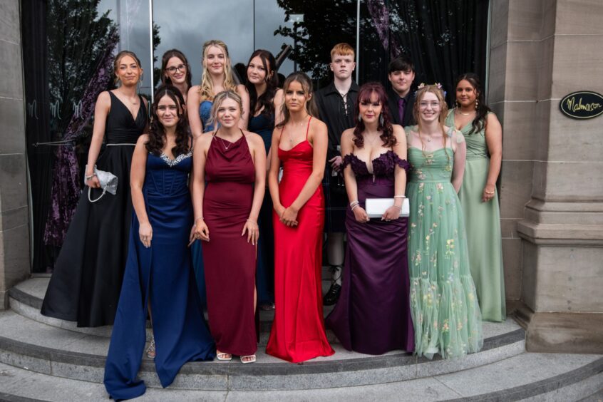 Baldragon Academy Dundee leavers at their prom