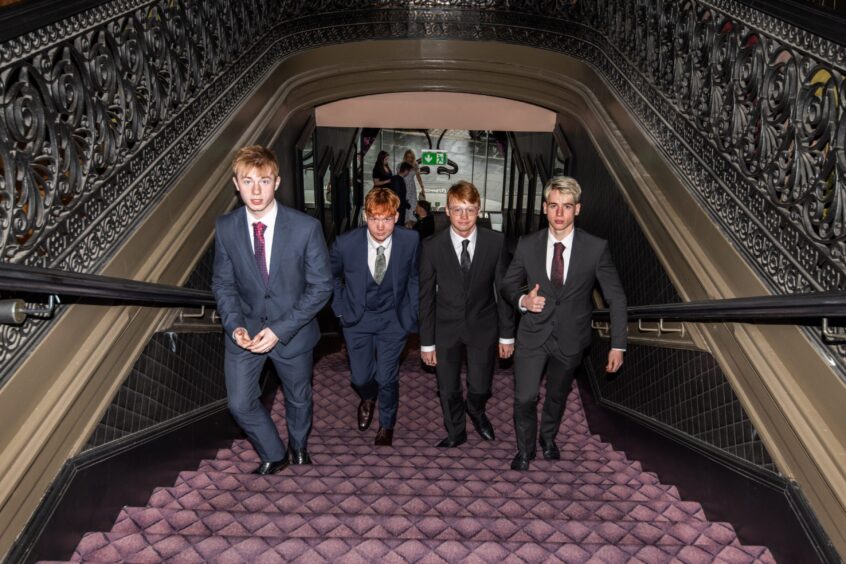 Andrew Currie, Orren Haughey, Liam Tosh-Gunn and Kyle Williamson
