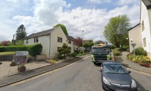 Balmaha Road has been shut at Drymen. Image: Google Maps