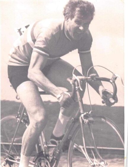 Bill Shewan racing for Dundee Thistle in the early 70s.