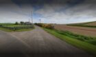 Access to the planned battery energy storage site would be from the   B9127 north of Arbirlot. Image: Google