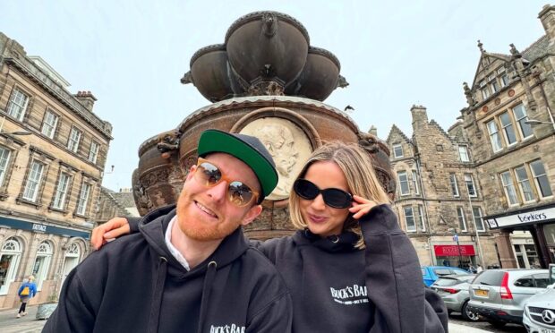 To go with story by Finn Nixon. Buck's Bar set to open in St Andrews  Picture shows; Buck's Bar representatives in St Andrews. . St Andrews . Supplied by Buck's Bar  Date; Unknown