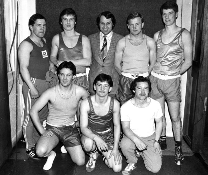 Camperdown Boxing Club members in April 1980.
