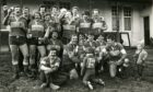 Dunfermline Rugby Team celebrate promotion to Division 2