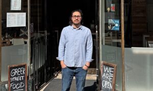 Angelos Pardalis has run Cafe Aina with his parents for the last seven years. Image: Ethan Claridge/DC Thomson