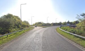 The A92 Chapel Junction at Kirkcaldy.