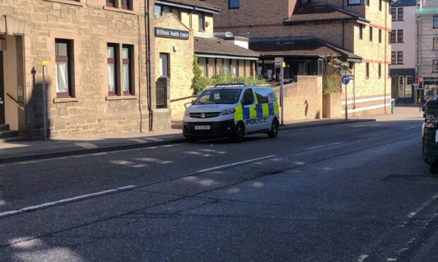Police on Constitution Street, Dundee. Image: James Simpson/DC Thomson