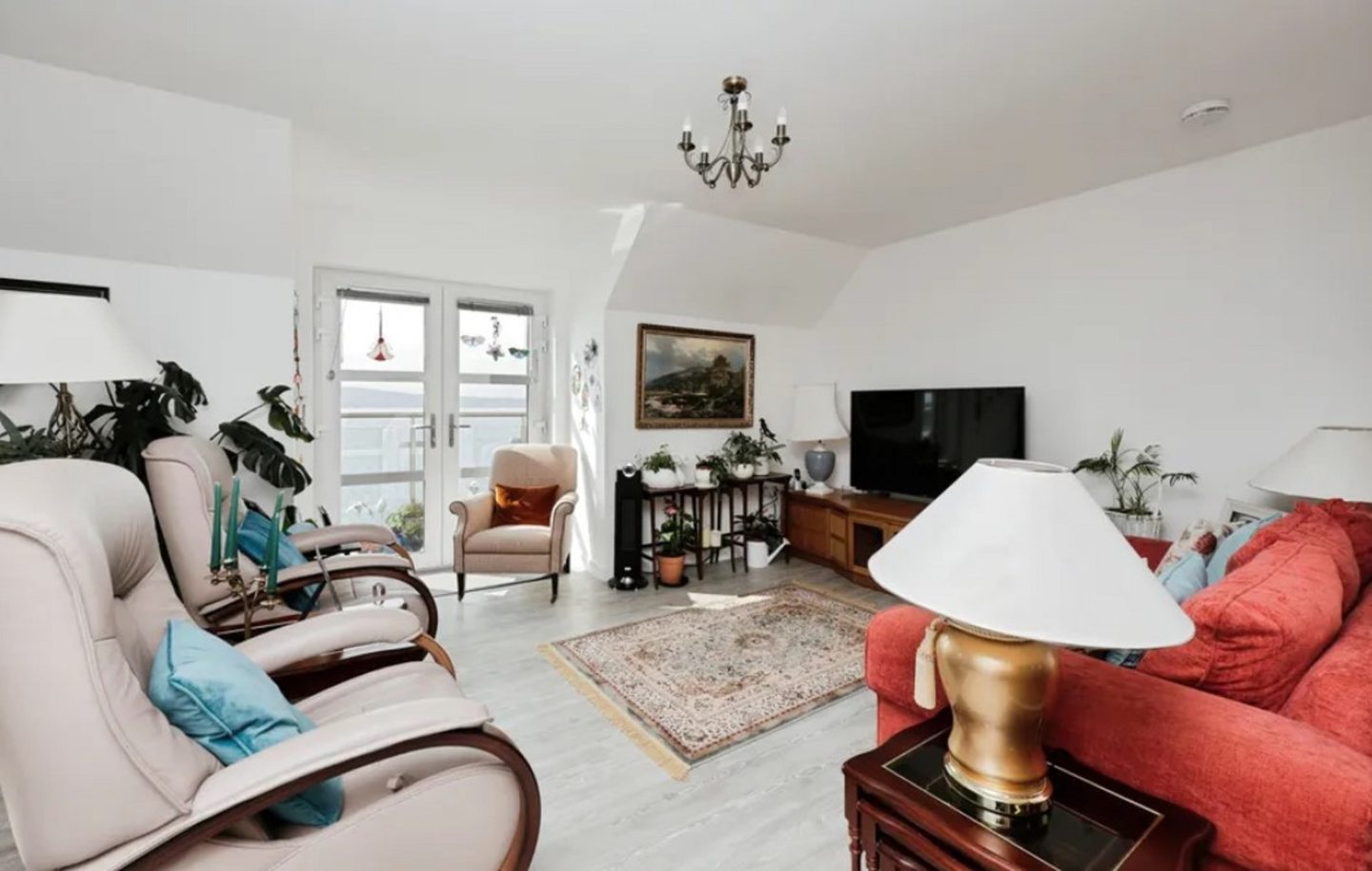 Another view of the lounge overlooking the Fife coast.