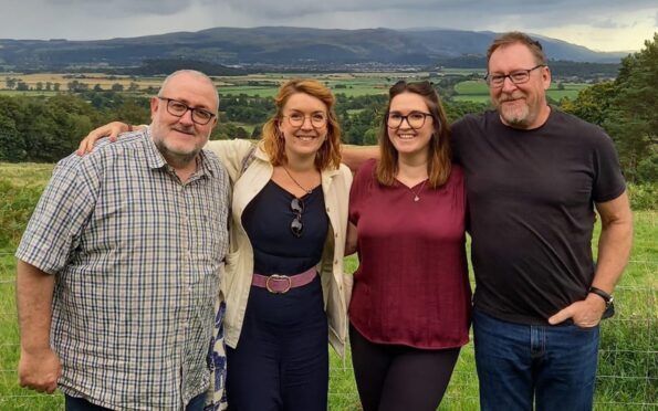 Scotland Folk Tours co-owners David Hope, Tim Grimm, Alexis Webster and Fiona Brown. Image: Supplied.