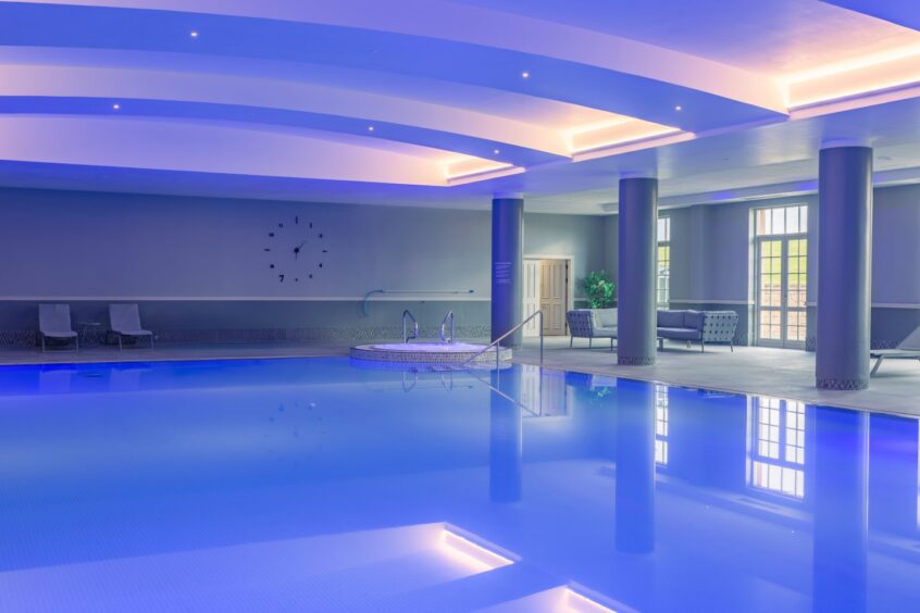 The pool at the Fairmont Hotel.