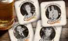 a montage showing some of the landlords from 1978, with their faces on beermats.