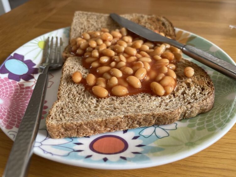 Good old beans on toast. 