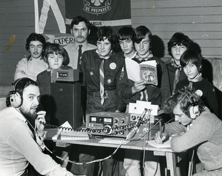 Scouts were calling their counterparts across the world using the radio