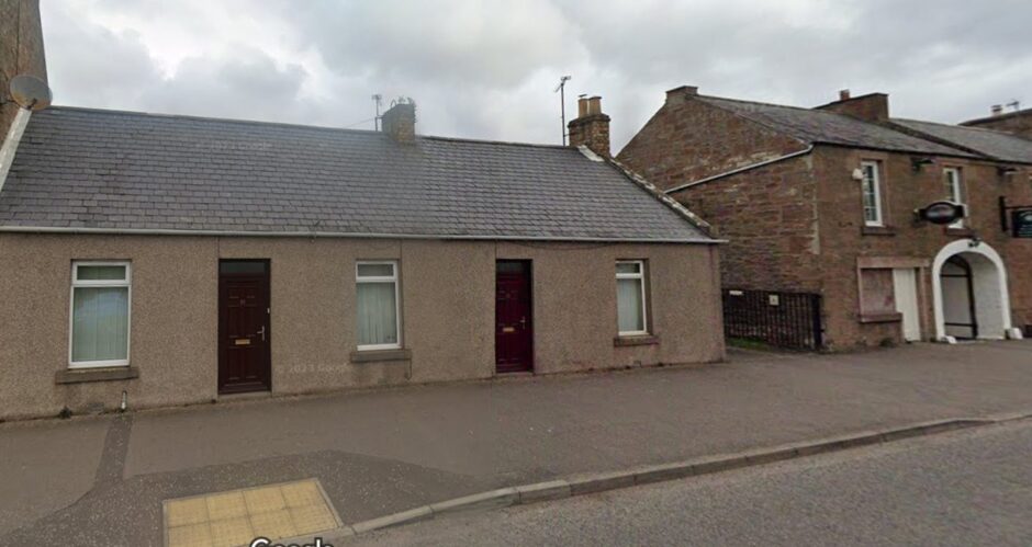Cottages in Gardyne Street, Friockheim.