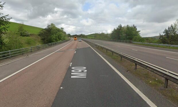The M90 Glenhead Bridge where roadworks will take place