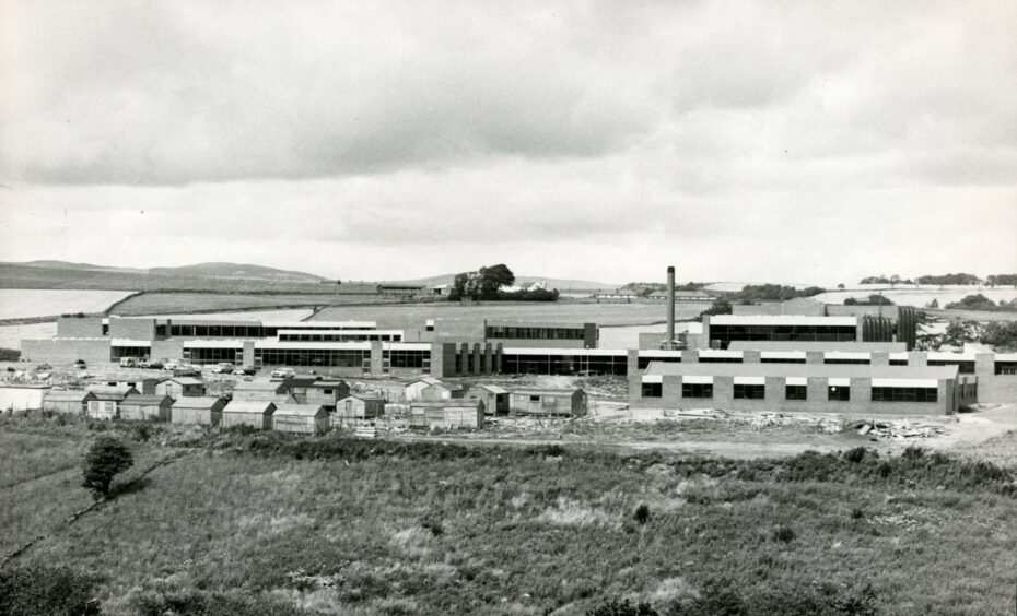 Whitfield High School close to completion in 1976.