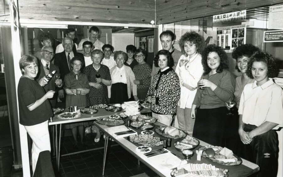 Some of the residents from the Charleston area who attended the neighbourhood centre's Cheese and Wine party in September 1989.