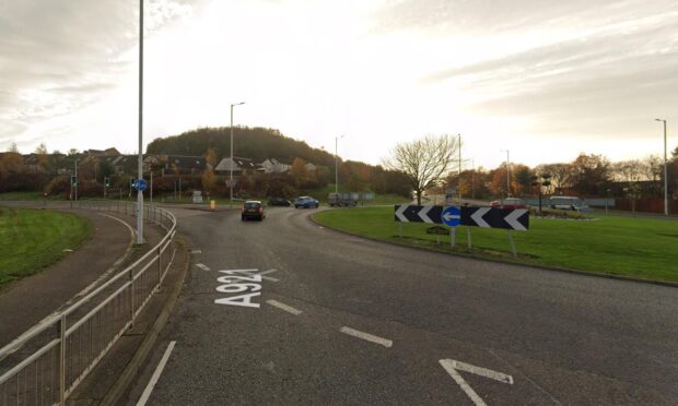 Emergency services were called to the Harbour Drive Roundabout in Dalgety Bay. Image: Google Maps