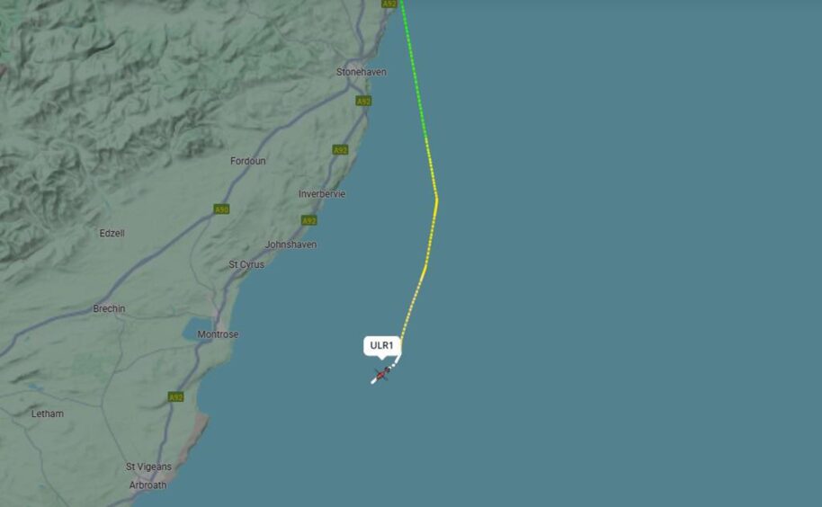 The casualty was airlifted to hospital from a boat near Montrose 