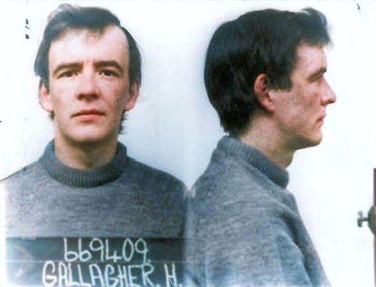 A mugshot of Henry John Gallagher.