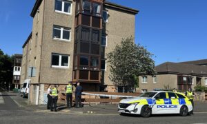Police on Nicol Street, Kirkcaldy