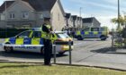 Police at Ericht Drive, Dunfermline