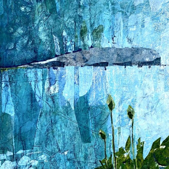 Image shows: mixed media artwork by East Neuk Open Studios artist Joanna van den Berg.