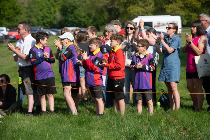 Angus primary schools tug o' war at Glamis Castle.
