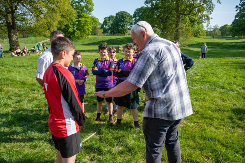 Angus primary schools tug o' war at Glamis Castle.