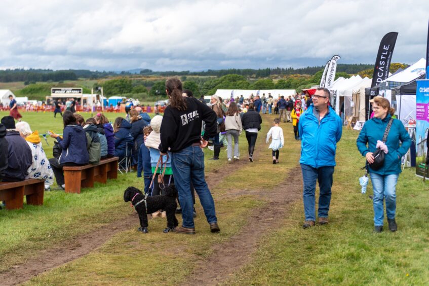 The crowd at Blackford Highland Games