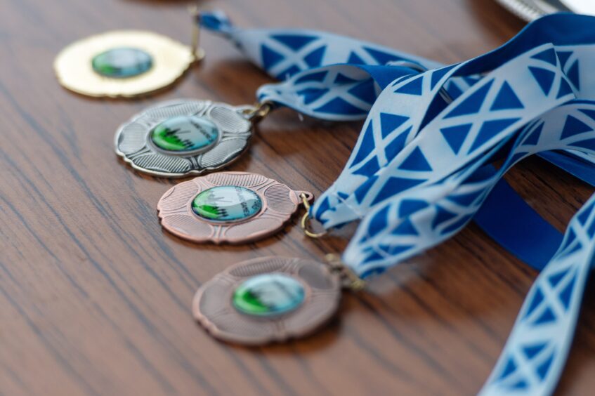 medals for the winners
