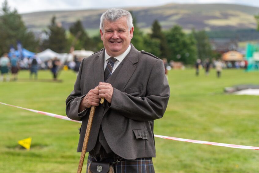 chieftain of the games, Councillor Alan Watt