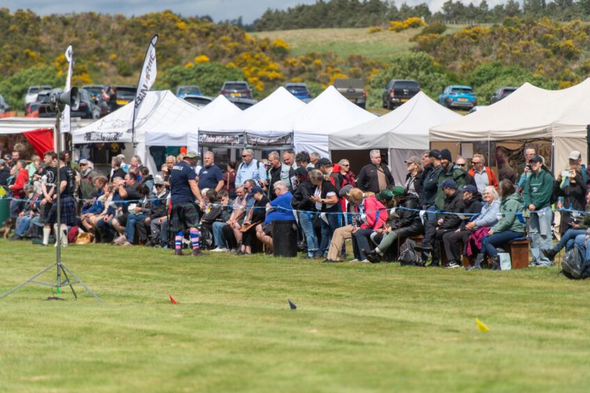 Spectators watch the Games