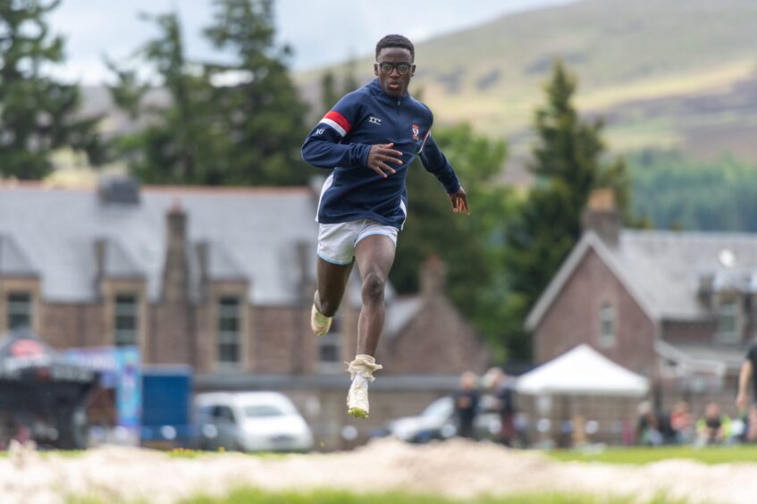 Michael Ubiobor was second in the triple jump