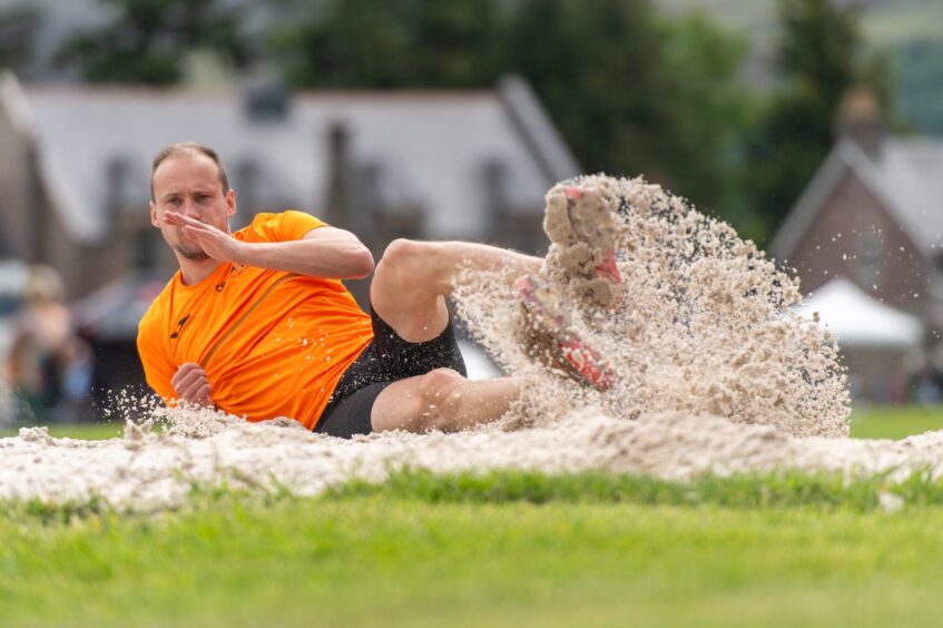 Allan Hamilton after his jump
